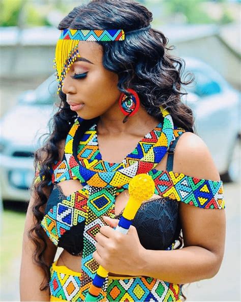 Clipkulture | Zulu Girl In Beautiful Beaded Accessories For Umemulo Ceremony