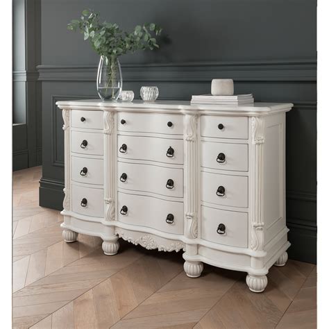 12 Drawer Antique French Style Chest | French Style Furniture Online