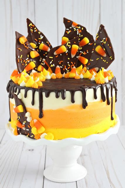 Candy Corn Layer Cake - Love and Confections