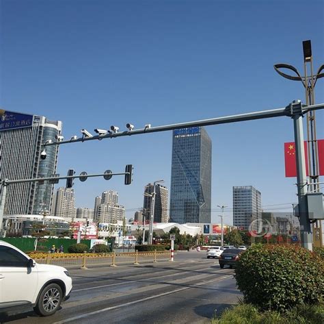 Galvanized steel intelligent traffic control post poles