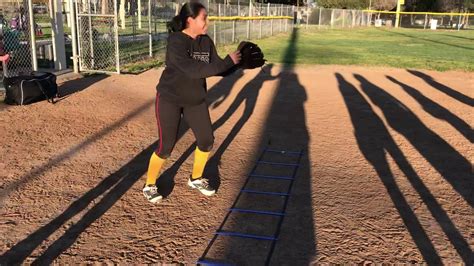 Softball outfield ladder drill - YouTube