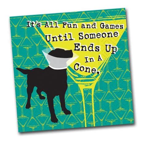 It's All Fun and Games Funny Cocktail Napkins | Funny cocktail napkins ...