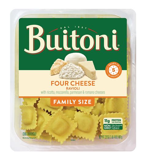 Four Cheese Ravioli - 20 oz. Family Size - Buitoni Pasta, Sauces & Cheese