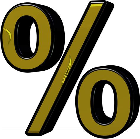 Gold Percentage Sign Free Stock Photo - Public Domain Pictures