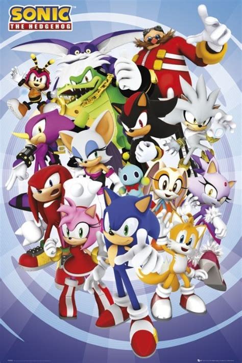 Sonic - cast Poster | Sold at UKposters