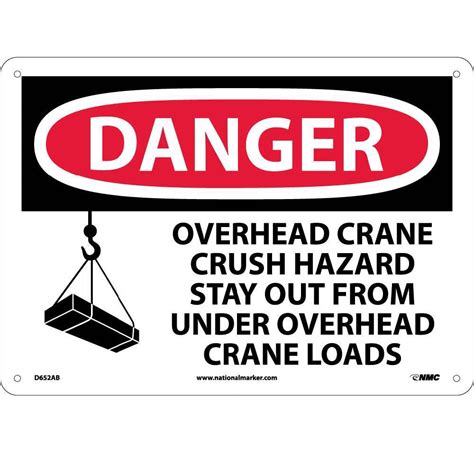 Danger Overhead Crane Sign – eSafety Supplies, Inc