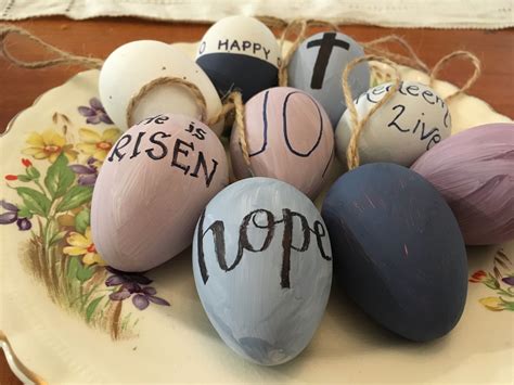 Jesus Easter Eggs. Personalise store bought decorations with chalk ...