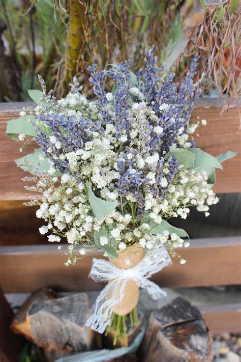 Bridal Bouquet Lavender / Bridal Bouquet Purple Blue / Babies - Etsy | Lavender bridal bouquet ...