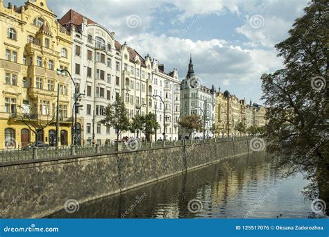 Prague Summer Colorful Cityscape. Czech Republic in Summer Editorial ...