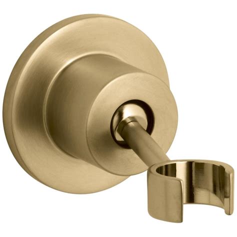 Shop KOHLER Stillness Vibrant Moderne Brushed Gold Hand Shower Holder at Lowes.com