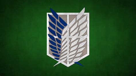 Attack On Titan Scouting Legion Wings Of Freedom With Background Of Green And Black HD Anime ...