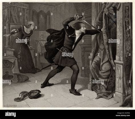 Hamlet Slays Polonius Stock Photo - Alamy