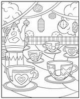 Disneyland coloring Pages Mad Tea Party sketch template