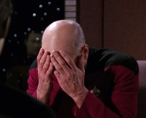 Create meme "double facepalm , double facepalm, Picard facepalm ...