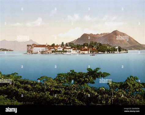 1895 ca. , LAGO MAGGIORE, ITALY : ISOLA BELLA . Photo by Photochrom Detroit Publishing Co., USA ...