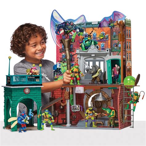 Teenage Mutant Ninja Turtles: Mutant Mayhem Sewer Lair Playset | Smyths Toys UK