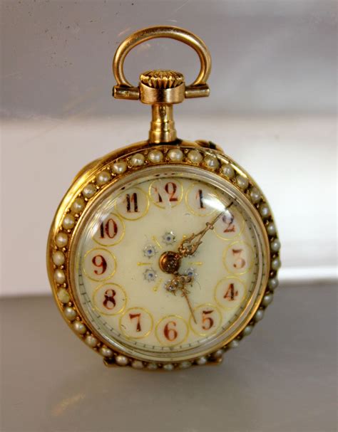 Lot #25: Antique 18kt. Gold Ladies Pocket Watch | Pocket watch, Watches ...