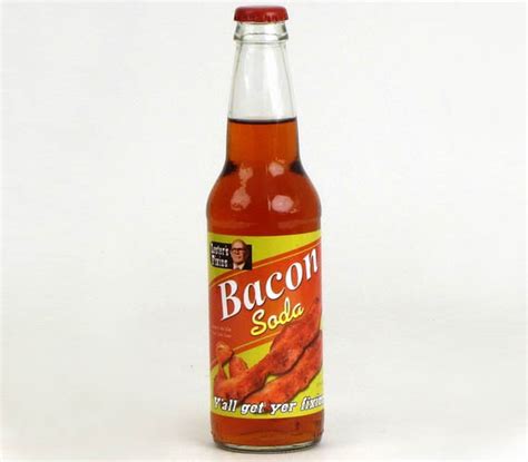 Bacon Soda - Lester's Fixins Meat Flavored Soda Pop (12 oz Bottle)