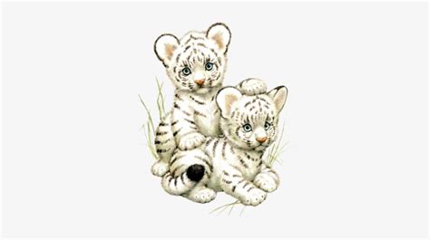 Cute Tiger Cubs Drawing