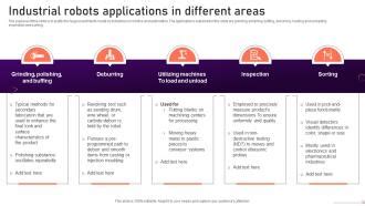 Industrial Robots Applications In Different Areas Ppt Powerpoint ...