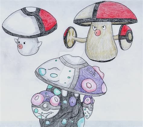 Fakemon: Foongus, Amoongus and Mega Amoongus by BlackSapphire157 on DeviantArt