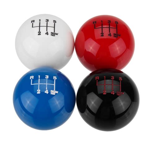 Universal 6 Speed Round Ball Gear Shift Knob Short Throw Shifter Lever – Alexnld.com