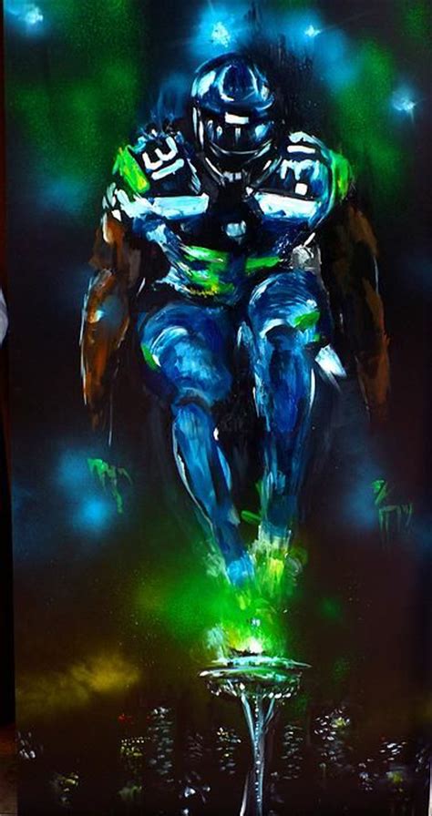 203 best images about NFL Art Seattle Seahawks on Pinterest | Beast mode, Football and 12th man