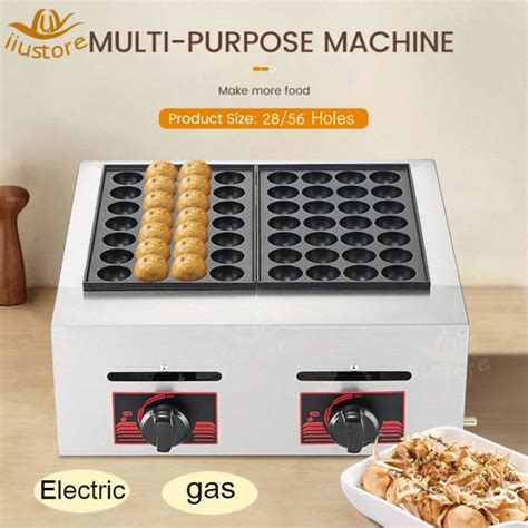 Takoyaki Maker Takoyaki Cooking Pan for Gas Type Takoyaki Set with Pan Electric Takoyaki Machine ...