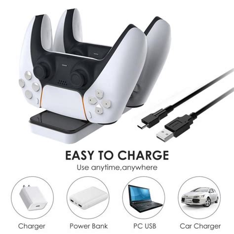 Controller Charging Charger Station Fit for PS5 Controller, Dual ...