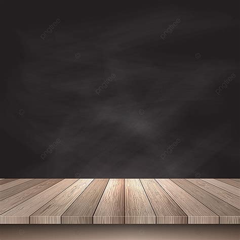 Mesa De Madera Contra El Fondo De La Pizarra 2802 PNG ,dibujos Madera ...