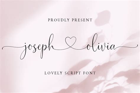 Joseph Olivia Calligraphy Script Font - Download Fonts