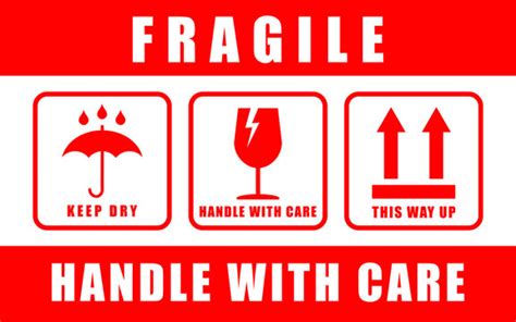 Fragile Handle With Care Label Sticker Stock Vector Adobe, 55% OFF