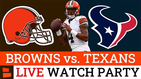 Browns vs. Texans LIVE Streaming Scoreboard, Deshaun Watson’s Debut ...