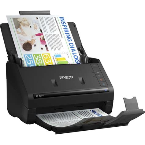 Epson ES-400 II Duplex Desktop Document Scanner B11B261201 B&H