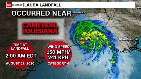 Tropical Update: Hurricane Laura officially makes landfall - CNN Video