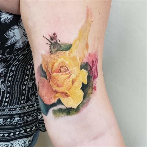 Share 86+ watercolor rose tattoo designs best - in.coedo.com.vn