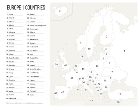 Europe: Countries Printables - Seterra | Europe quiz, Europe map ...