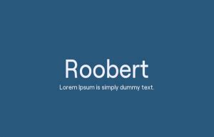 Roobert Font Free Download | Fonty Fonts