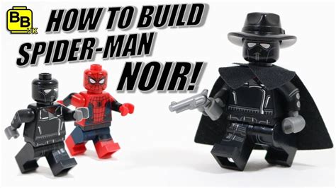 LEGO SPIDER-MAN NOIR MINIFIGURE CREATION TUTORIAL!! - YouTube