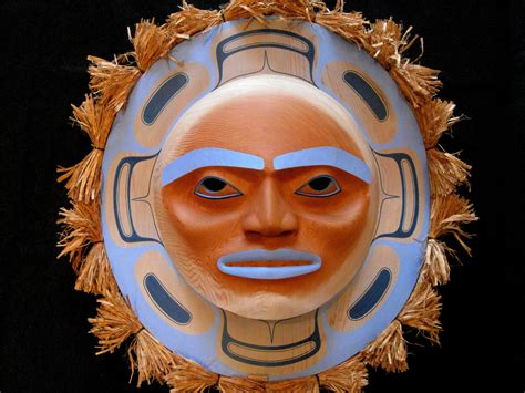 Mid Summer Moon Mask by Klatle-bhi (Kwakwaka'wakw). | Pacific northwest art, Native art, Native ...