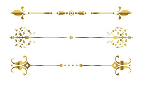 Gold Line Transparent Background | PNG Mart