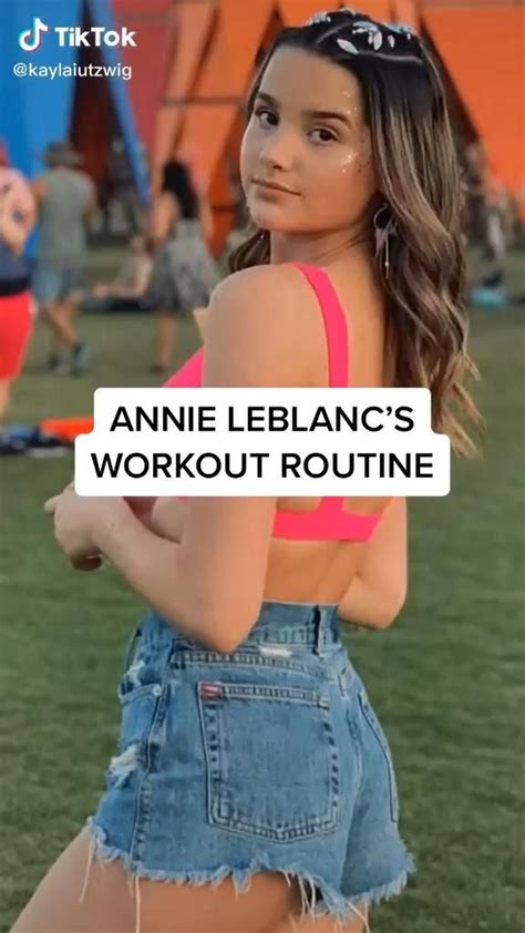 Annie Leblanc’s Workout [Video] | Workout videos, Workout routine, Abs ...