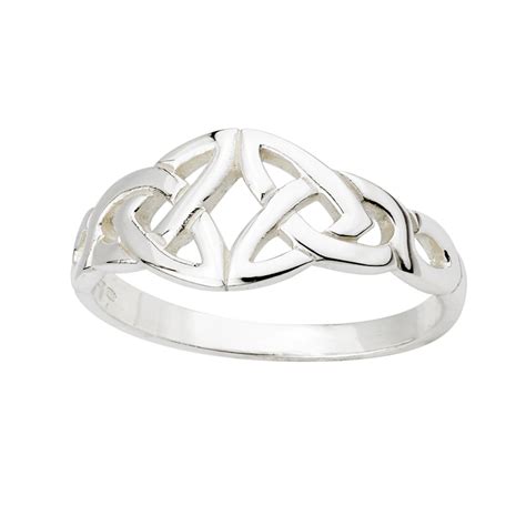 Sterling Silver Trinity Knot Celtic Irish Ring s2428 - Skellig Gift Store