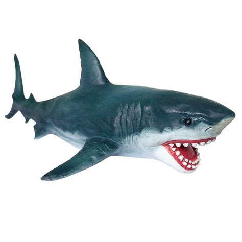 Buy (Shark) - Geminismart Sea Life Great White Shark Toy Figures Soft ...