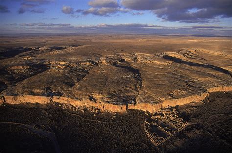 Aerial View Of Chaco Canyon And Ruins Photograph by Ira Block