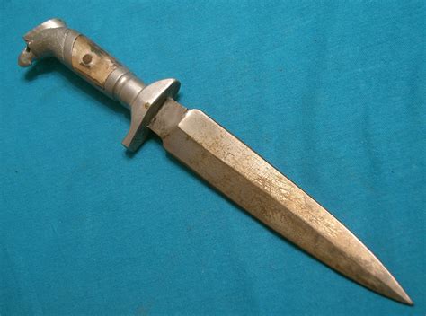 ANTIQUE MEXICO EAGLE HEAD DIRK DAGGER STILETTO KNIFE EC -- Antique ...