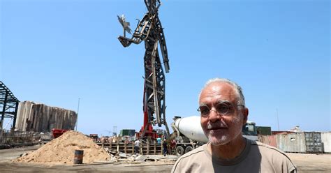 Memorial sculpture at Beirut port blast site draws mixed reviews | Reuters