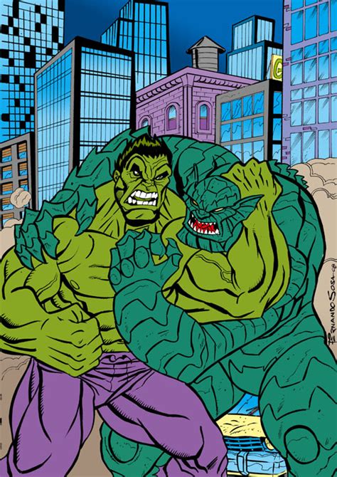 Hulk vs Abomination by sapienstoonz on DeviantArt