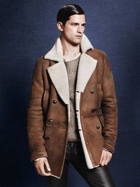 Sean O’Pry - Zara Men Sheepskin Coat | Mens outfits, Mens fashion coat, Zara fall