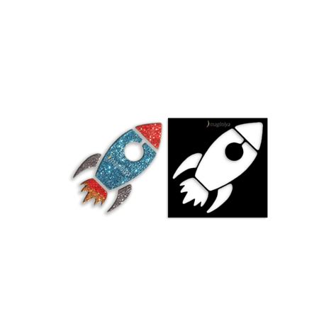 Flying Rocket Stencil - ClipArt Best